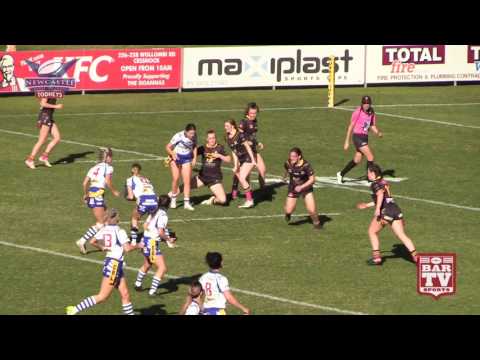 2017 Newcastle RL Round 12 Ladies League Tag Highlights - Cessnock Goannas Vs Central Butcher Girls