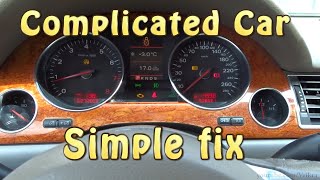 Audi A8 ABS fault repair on the world's highest mileage A8L