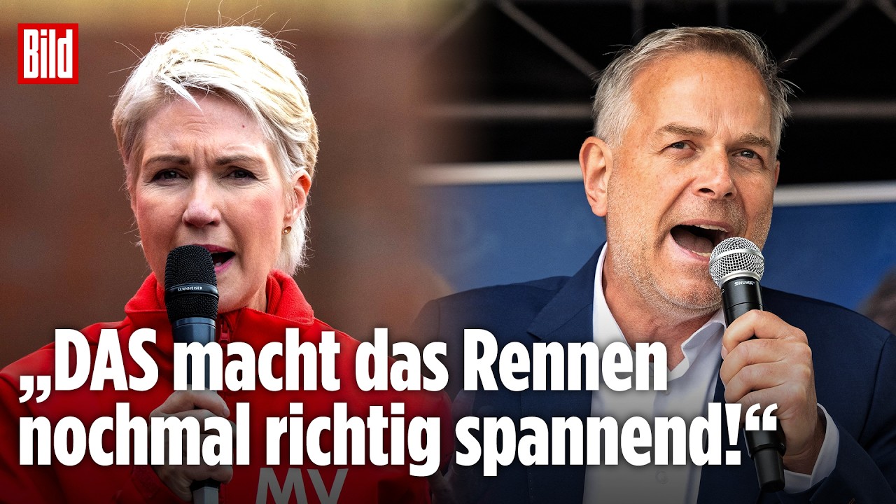 Kopf-an-Kopf-Rennen zwischen AfD und SPD: Wahl-Endspurt in Mecklenburg-Vorpommern