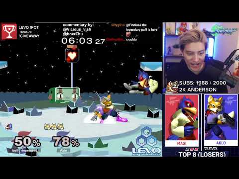 LEVO #14 - Magi (Falco) vs Aklo (Fox) - NA Finals Top 8 LR1