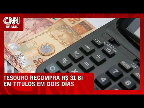 Tesouro recompra R$ 31,6 bi em títulos em dois dias para conter disparada dos juros | CNN MERCADO