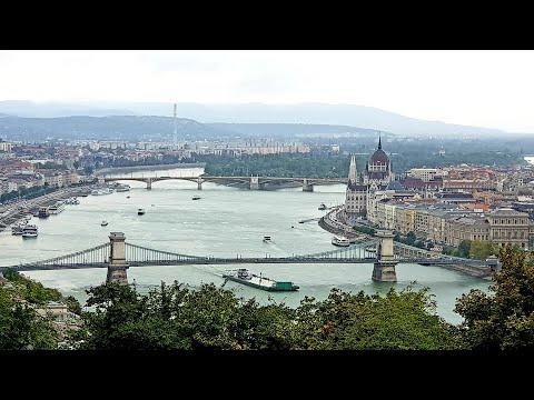 Budapeste panorâmica, Hungria Gellert Hills, Estátua da Liberdade, Buda Hills, Rio Danúbio e Gellert Spa