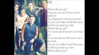Midnight Red - Where Did You Go? (Lyrics)