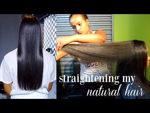 How I Straighten My Natural Hair | Natural Hair Salon...