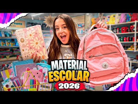 COMPRANDO O MATERIAL ESCOLAR 2026 ! 