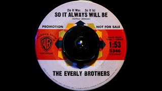 OSA Plays the Record: The Everly Brothers - So It Always Will Be / Nancy&#39;s Minuet OG Promo 45