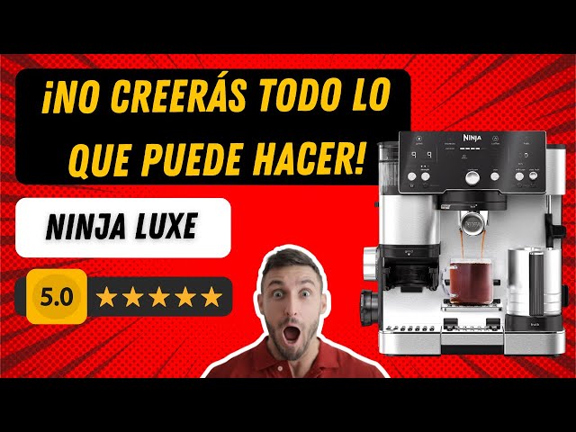 Vídeo relacionado con Ninja Luxe Premier Cafetera 3 en 1 para latte, cappuccino, cold brew y espresso con molinillo y espumador de leche integrados, fácil de usar y 4 preajustes automáticos de espuma, plata, ES601EU