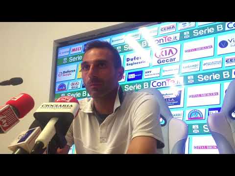 MICHELE TROIANO SALA STAMPA ENTELLA FROSINONE 0-1 serie B 41ª Giornata 12 Maggio 2018