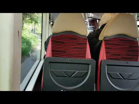 Go North East 6361 X45 diversion coming into Rowlands Gill from Burnhopefield