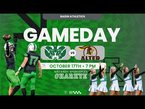 Week 9 – Archbishop Alter Knights (6-2) at Badin Rams (8-0) | GCL Coed Football LIVE | Oct. 17 @ 7PM