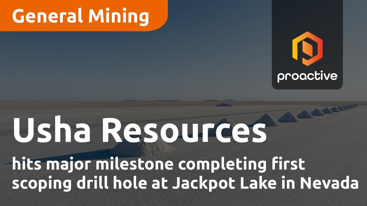 Usha Resources hits major milestone completing first scoping drill hole at Jackpot Lake in Nevada