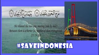 Download lagu Lagi HEBOH ! Fenomena Air Laut Terbelah 2 di Bawah Jembatan SURAMADU, Pertanda APA??? mp3