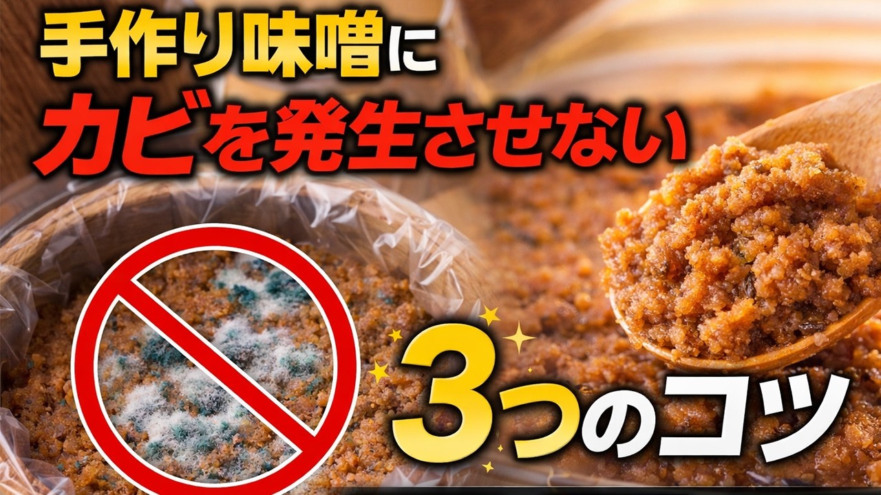 【保存版】手作り味噌で絶対にカビさせないための３つの鉄則
