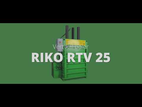 HYDRAULIC BALING PRESS FOR WASTE, PET BOTTLES - RTV 25 BALER MACHINE FOR SALE  PREFERENCE