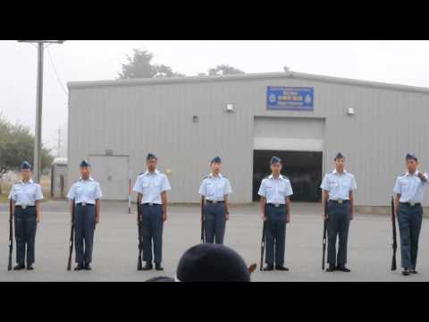 Senior Precision Drill  Team shows off to Lieutenant Governor