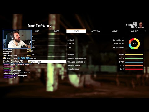 Calling World Record, And Actually Getting It (GTA 5 100% Speedrun) - DarkViperAU