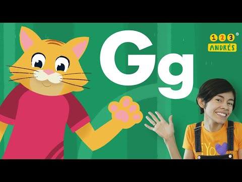 Letra G - "Me Gusta La Letra G" - Cómo escribir la letra G - 123 Andrés - Canta las Letras