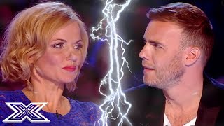 Geri VS. Gary In The Battle Of The Bands...FIGHT!!! | X Factor Global