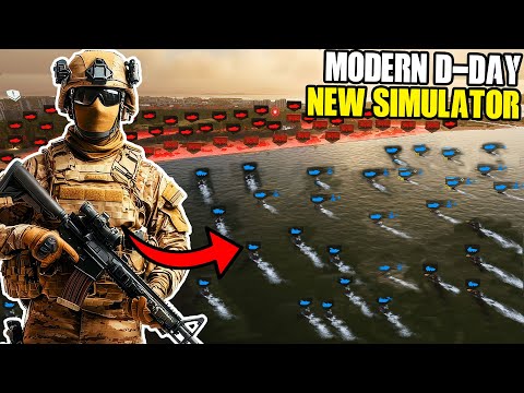 This New Modern US ARMY D-DAY Beach Invasion is BRUTAL in Broken Arrow Simulator!