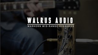 Video thumbnail for WALRUS AUDIO - WARHORN MID-RANGE OVERDRIVE by Lance Seymour