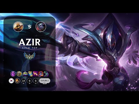 Azir Top vs Tristana - KR Challenger Patch 12.22