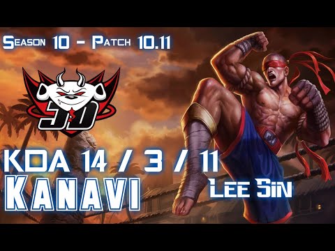 JDG Kanavi LEE SIN vs EKKO Jungle - Patch 10.11 KR Ranked