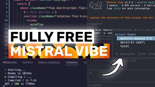 Mistral Vibe (+Free API): This Free AI Coding Agent is ACTUALLY CRAZY!