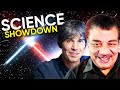 Brian Cox Neil DeGrasse Tyson Explain Lightsabers More