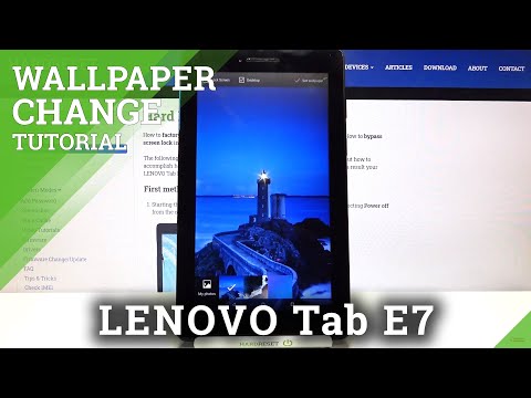 How to Change Wallpaper on LENOVO Tab E7 – Set Home Screen Wallpaper