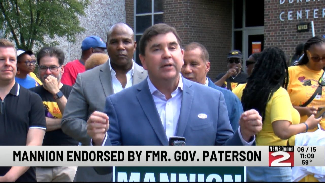 Mannion Casts Ballot, Receives Endorsement from Former New York Governor
