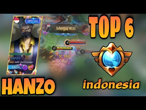 Hanzo Demon Ninja Nonstop Hunt The Enemy!! Top 5 Hanzo By ARF No Counter. -MLBB