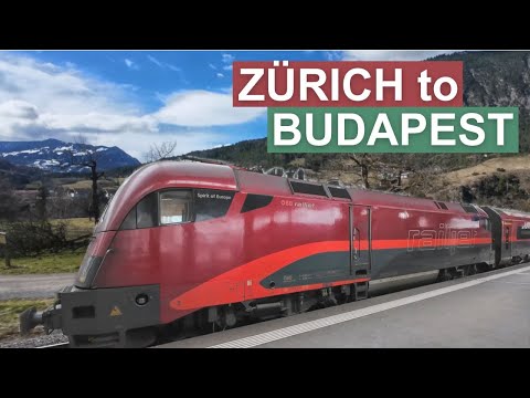Zürich to Budapest by train - Railjet 165 via Innsbruck, Salzburg, Linz & Wien - scenic rail journey