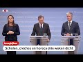 TERUGKIJKEN: Ministers Bruins en Slob over sluiting scholen en horeca