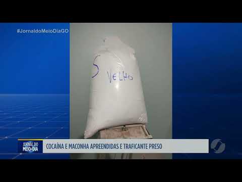 Cocaína e maconha apreendidas em Aparecida de Goiânia