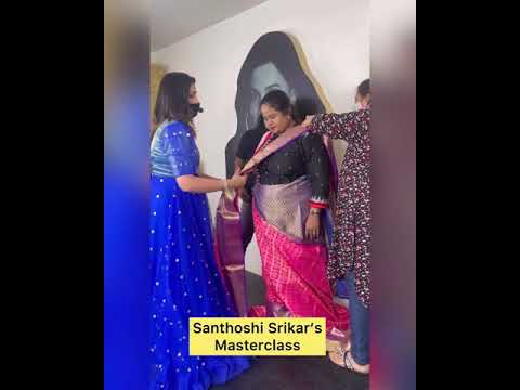 SareeDraping for PLUS Size Model by Santhoshi Srikar
