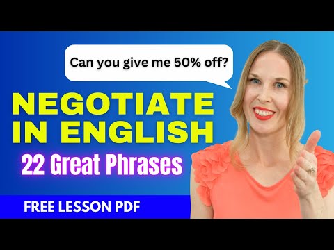 🤫 BUSINESS ENGLISH SECRETS! | 22 Great Phrases for NEGOTIATING