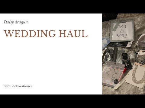 Bröllops haul