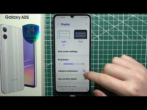 Samsung Galaxy A05: How to Turn On/Off Auto Brightness