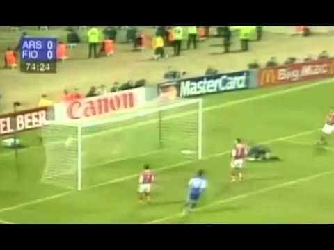 Goal! Batistuta. 1999. Arsenal - Fiorentina