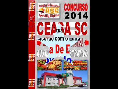 Concursos Públicos 2014 Apostila Ceasa SC Auxiliar Administrativo 2014