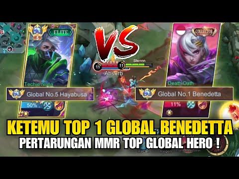 KETEMU TOP 1 GLOBAL BENEDETA ! SOLO RANK IMMORTAL PERTARUNGAN MMR TOP 1 GLOBAL HAYABUSA !