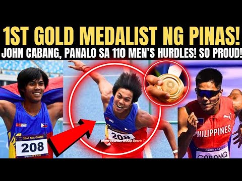 WOW !! John Cabang, 1st GOLD MEDALIST ng PILIPINAS! 110m Men's Hurdles | FULL HIGHLIGHT