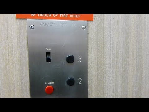 AWESOME Vintage Rotary Hydraulic Elevator @ 2000 Clarendon Blvd, Arlington, VA