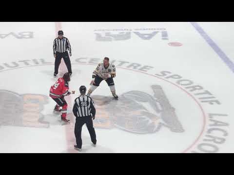 Fight/Bagarre Dave Hamel vs Chris Cloutier 17 octobre 2025