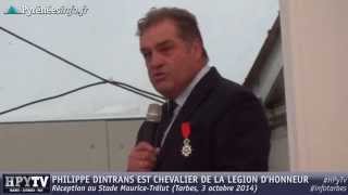 preview picture of video '[TARBES] La Légion d'honneur pour Philippe Dintrans (3 octobre 2014)'