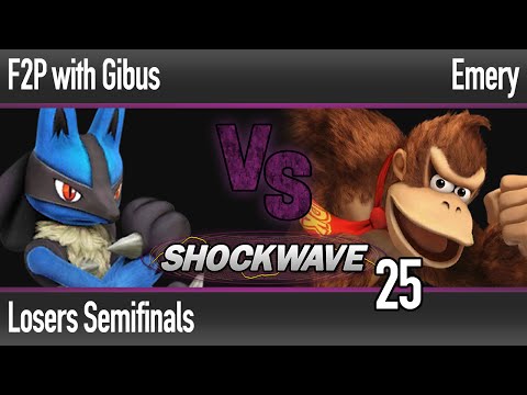 SW 25 Wii U - F2P with Gibus (Lucario) vs Emery (DK) - Losers Semifinals