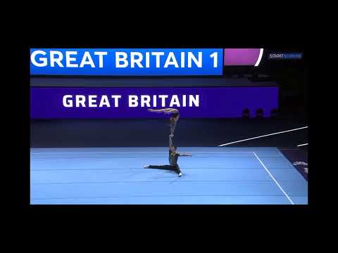 2022 Mixed Pair Balance Qualifying (13-19) - Harry & Lea - World Acrobatics - GBR - Richmond