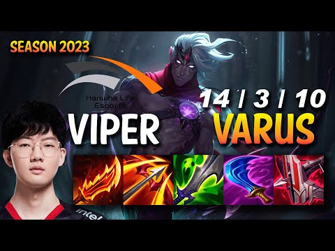 HLE Viper VARUS vs JHIN ADC - KR Ranked