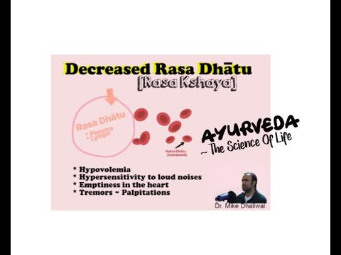 AYURVEDA: Decreased Rasa Dhatu Rasa Kshaya - YouTube