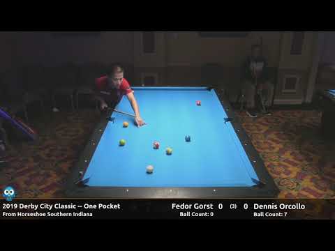 Dennis Orcollo vs Fedor Gorst - One Pocket - 2019 Derby City Classic